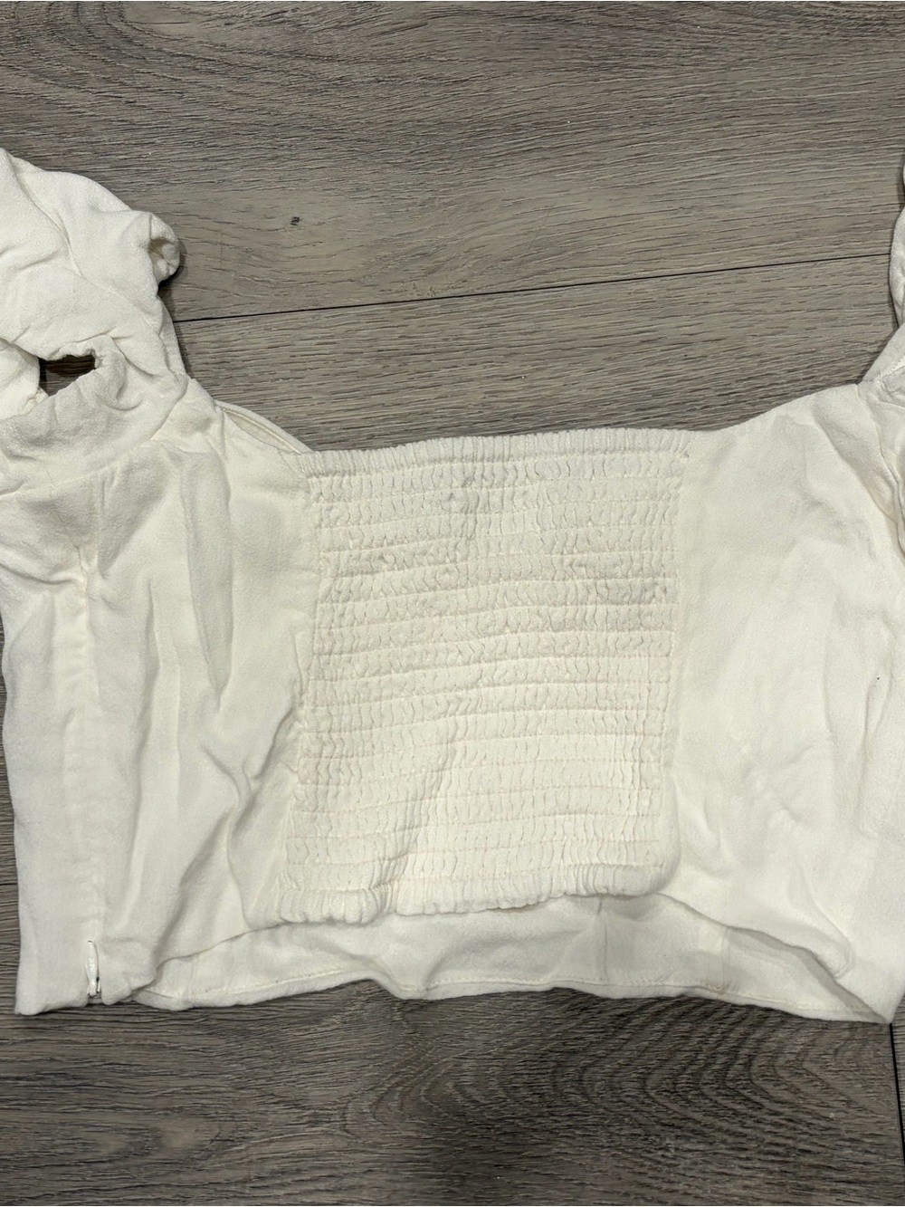 Wilfred Novella Blouse White Cropped Top Like New - Picture 5 of 5
